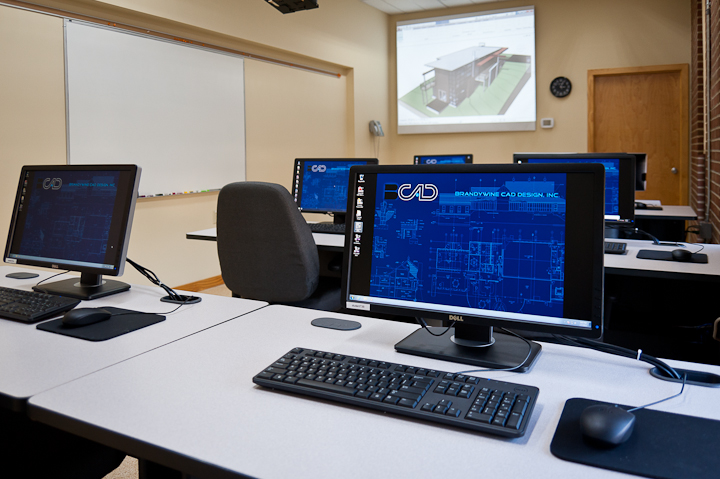BCAD computers ready for autodesk training